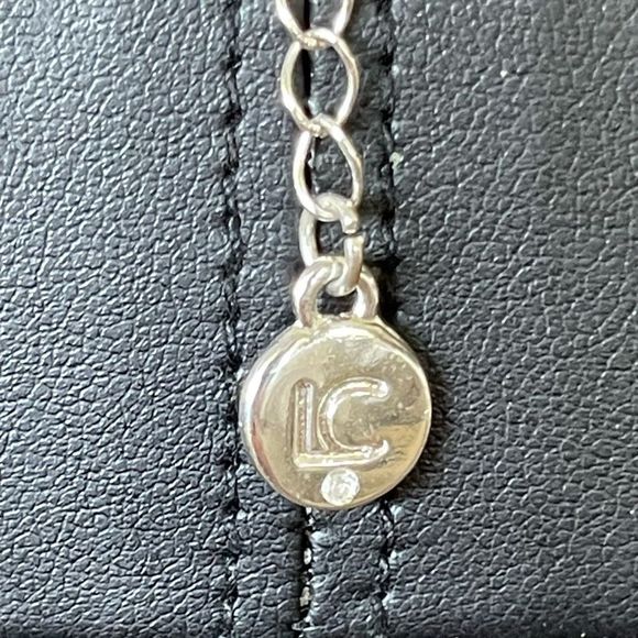 Liz Claiborne Silver Tone Collar Necklace 5.5” Drop 2” Extender Great Staple - Picture 5 of 5